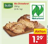 Bio Dinkelbrot im Angebot bei Netto Marken-Discount in Mannheim Bio Dinkelbrot Angebote von BioBio bei Netto Marken-Discount Mannheim für 1,29 €