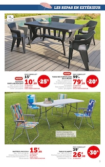 Promo Table De Jardin dans le catalogue Hyper U du moment à la page 3