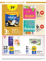 Offre Always dans le catalogue E.Leclerc du moment à la page 30