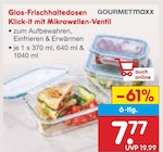 Glas-Frischhaltedosen Klick-it von GOURMETMAXX im aktuellen Netto Marken-Discount Prospekt für 7,77 €