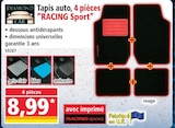 Promo Tapis auto, 4 pièces "RACING Sport" à 8,99 € dans le catalogue Norma à Strasbourg