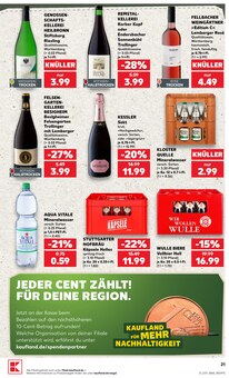 Wasser im Kaufland Prospekt "Hier bin ich richtig" mit 68 Seiten (Stuttgart)