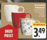 Kaffeebecher Angebote von Gut & Günstig bei E center Hof für 3,49 €