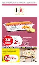 Catalogue Bi1 à Baugy cette semaine, valable du 25/11/2025 au 07/12/2025 Prospectus Bi1 à Baugy, "bi1 supermarché", 20 pages de promos valables du 25/11/2025 au 07/12/2025