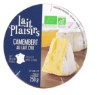 Camembert au lait cru - LAIT PLAISIRS en promo chez NaturéO Boulogne-Billancourt à 4,95 €