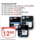 Druckerpatronen Nr. 305 schwarz oder color Angebote von HP bei GLOBUS Trier für 12,99 €