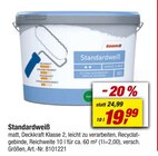 Standardweiß im Angebot bei toom Baumarkt in Bad Oeynhausen Standardweiß Angebote von toom bei toom Baumarkt Bad Oeynhausen für 19,99 €