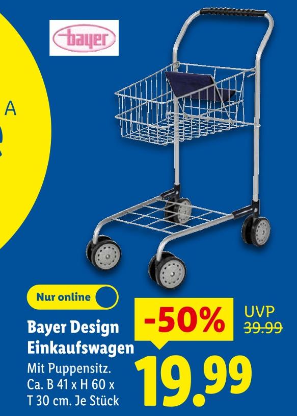 Bayer Design Einkaufswagen