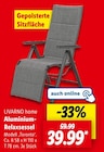 Aluminium-Relaxsessel Angebote von LIVARNO home bei Lidl Eberswalde für 39,99 €