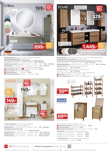 Badmöbel im XXXLutz Möbelhäuser Prospekt "NR.1 BEIM PREIS" mit 40 Seiten (Bottrop)