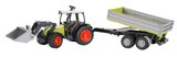 Tracteur Claas avec chargeur et remorque - BRUDER en promo chez Carrefour Troyes à 19,99 €