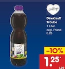 Aktuelle Saft Angebote bei Netto Marken-Discount in Bremerhaven Aktuelles Direktsaft Traube Angebot bei Netto Marken-Discount in Bremerhaven ab 1,25 €