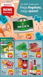Aktueller REWE Prospekt mit Becks, "Dein Markt", Seite 1