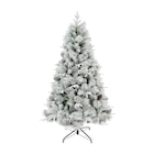 Sapin floqué Ceres Pine - CARREFOUR HOME en promo chez Carrefour Béziers à 69,00 €