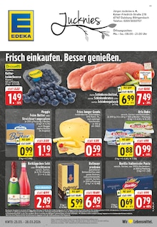 Aktueller EDEKA Prospekt "Aktuelle Angebote" für Duisburg Aktueller EDEKA Prospekt für Duisburg mit Seiten