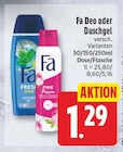 Deo von Fa für 1,29 € bei EDEKA im Angebot Deo von Fa im aktuellen EDEKA Prospekt