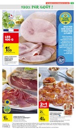 Prix et réduction Jambon cuit dans le prospectus Carrefour Market en cours Offre Jambon cuit dans le catalogue Carrefour Market du moment à la page 19