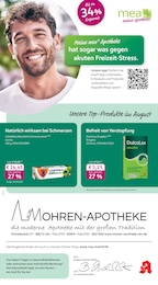 mea - meine apotheke Prospekt für Ulm mit 4 Seiten mea - meine apotheke Prospekt für Ulm: "Unsere August-Angebote", 4 Seiten, 01.08.2026 - 31.08.2026