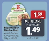 Mühlen Mett bei combi im Oelde Prospekt für 1,49 €