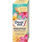 Lufterfrischer Minispray Touch of Brazil Nachfüllpack im Angebot bei dm-drogerie markt in Bottrop Lufterfrischer Minispray Touch of Brazil Nachfüllpack Angebote von Denkmit bei dm-drogerie markt Bottrop für 0,75 €