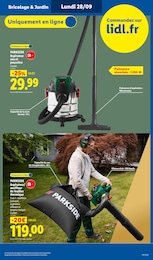 Prix et réduction Aspirateur Souffleur dans le prospectus Lidl en cours Offre Aspirateur Souffleur dans le catalogue Lidl du moment à la page 9