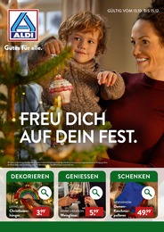 Discounter Prospekt von ALDI Nord Wiednitz ALDI Nord Prospekt: "FREU DICH AUF DEIN FEST.", 40 Seiten, 13.10.2022 - 15.12.2022