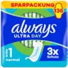 Ultra Damenbinden Sparpackung Normal von Always für 16,99 € bei Rossmann im Angebot Ultra Damenbinden Sparpackung Normal von Always im aktuellen Rossmann Prospekt