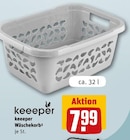 Wäschekorb Angebote von keeeper bei REWE Gießen für 7,99 €