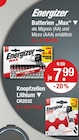 Batterien Max als Mignon (AA) und Micro (AAA) von Energizer im aktuellen V-Markt Prospekt für 7,99 €