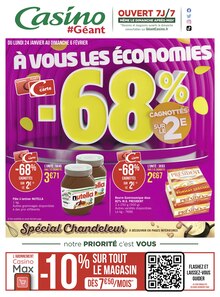 Géant Casino Catalogue "À vous les économies", 40 pages, Seyssinet-Pariset, 24/01/2022 - 06/02/2022 Géant Casino Catalogue "À vous les économies", 40 pages, Seyssinet-Pariset, 24/01/2022 - 06/02/2022