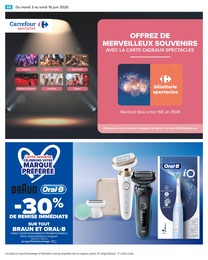 Prix et réduction Braun dans le prospectus Carrefour en cours Offre Braun dans le catalogue Carrefour du moment à la page 70