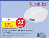 Balance culinaire macaron meringue - Terraillon - Intermarché à Angers Balance culinaire macaron meringue - Terraillon en promo chez Intermarché Angers à 17,35 €