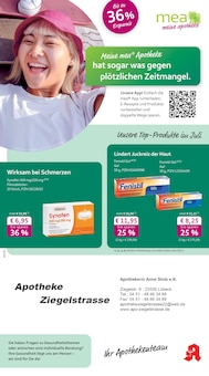 Aktueller mea - meine apotheke Prospekt "Unsere Juli-Angebote" für Lübeck Aktueller mea - meine apotheke Prospekt für Lübeck mit Seiten