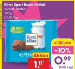 Aktuelle Ritter Sport Angebote bei Netto Marken-Discount in Bielefeld Aktuelles Bunte Vielfalt Angebot bei Netto Marken-Discount in Bielefeld ab 0,99 €