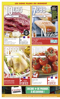 Promo Poulet dans le catalogue Casino Supermarchés du moment à la page 4