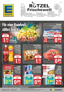 EDEKA Prospekt der Woche "Aktuelle Angebote" Seite 1, 25.08.2025 bis 30.08.2025 für Remscheid Aktueller EDEKA Prospekt "Aktuelle Angebote" Seite 1 von 24 Seiten für Remscheid