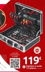 Mallette à outils 119 pièces - INVENTIV en promo chez Mr. Bricolage Grenoble à 119,00 €