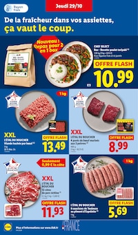 Promotion Viande dans le prospectus Lidl, valable du 29/10/2026 au 04/11/2026 Promo Viande dans le catalogue Lidl du moment à la page 10