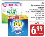 Maschinengeschirr-Reiniger im Angebot bei EDEKA in Würzburg Maschinengeschirr-Reiniger Angebote von fit bei EDEKA Würzburg für 6,99 €