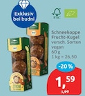 Frucht-Kugel von Schneekoppe für 1,59 € bei budni im Angebot Frucht-Kugel von Schneekoppe im aktuellen budni Prospekt