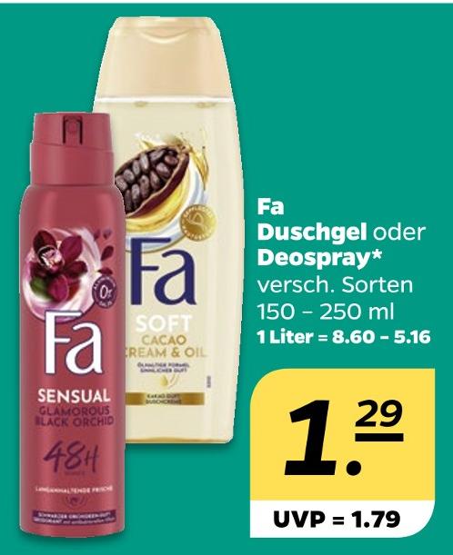 Duschgel oder Deospray