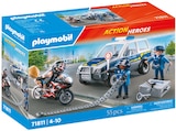 Polizei auf Verbrecherjagd oder Feuerwehr Löscheinsatz Angebote von Playmobil bei Rossmann Lippstadt für 19,99 €