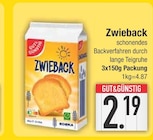 Zwieback im EDEKA Prospekt Zwieback von GUT&GÜNSTIG im aktuellen EDEKA Prospekt für 2,19 €