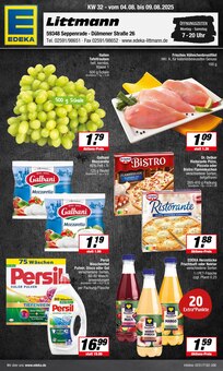 EDEKA Lüdinghausen Prospekt der aktuellen Woche, gültig von 04.08.2025 bis 09.08.2025 Aktueller EDEKA Lüdinghausen Prospekt "Aktuelle Angebote" mit 17 Seiten