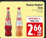 Sirup Angebote von Mautner Markhof bei EDEKA Friedrichshafen für 2,66 €