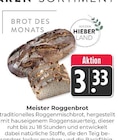 Hieber - Meister Roggenbrot Angebot im Prospekt Meister Roggenbrot bei Hieber im Prospekt "" für 3,33 €