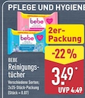 Reinigungstücher von Bebe für 3,49 € bei ALDI Nord im Angebot Reinigungstücher von Bebe im aktuellen ALDI Nord Prospekt
