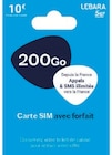 Carte SIM - Lebara Mobile en promo chez Hyper U Paris à 8,00 €