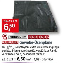 Gewebe-Ösenplane bei BAUHAUS in Grevenbroich Gewebe-Ösenplane im Angebot bei BAUHAUS Grevenbroich für 6,50 €