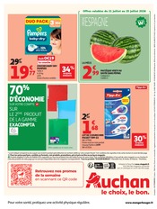 Promos Pampers dans le catalogue "La rentrée à prix K.O." de Auchan Hypermarché Pampers en promo dans le catalogue Auchan Hypermarché à la page 48